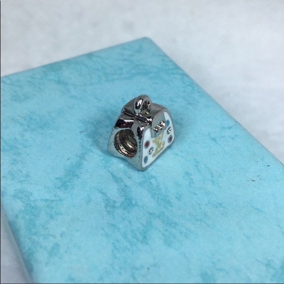 Sterling purse tote bag European charm bead - Picture 5 of 5